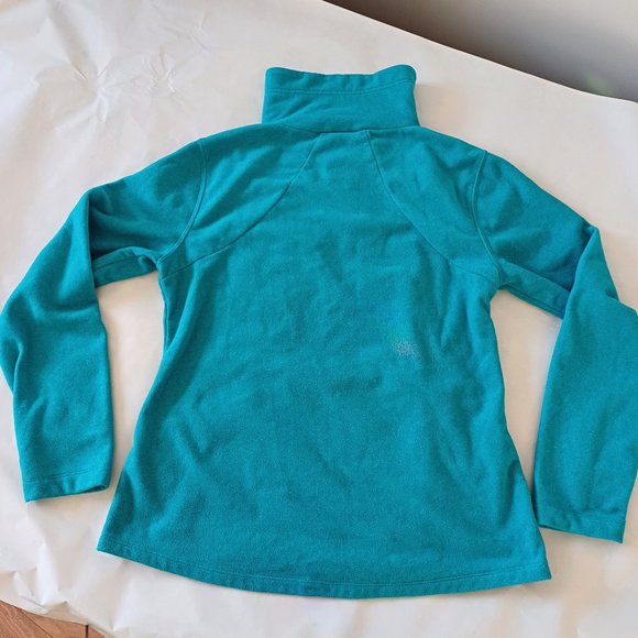 Avia Blue Turquoise Long Sleeve Fleece Pullover Size Large - Picture 9 of 12